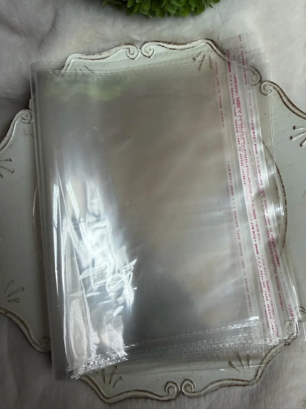 Clear self sealing Plastic shipping  bags (10)